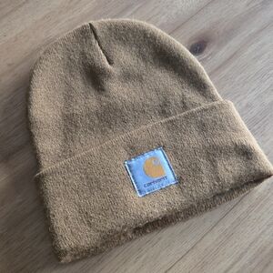 Carhartt Knit Beanie | One Size | Brown Logo Hat